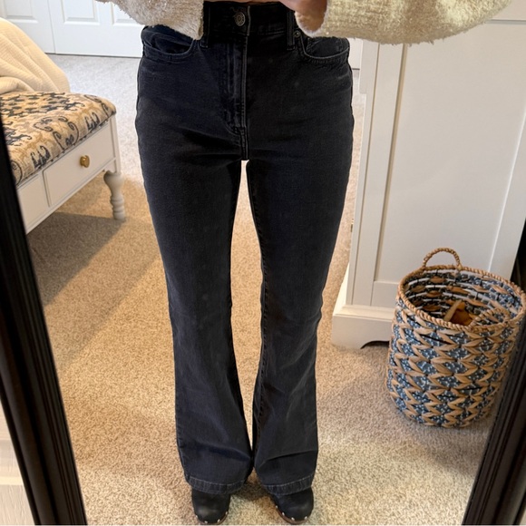 GAP Women's Dark Gray Flare Jeans 27/4S - Picture 4 of 7